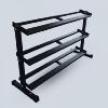 Rack à haltères 3 niveaux - 160 cm