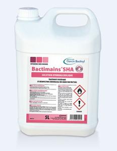 Solution hydroalcoolique SHA BACTIMAINS - Bidon 5L